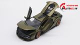  Mô hình xe Lamborghini Sian Fkp 37 Green đánh lái được full open 1:24 Bburago 7934 