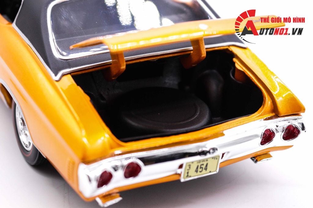 MÔ HÌNH XE CHEVROLET CHEVELLE SS454 SPORT COUPE ORANGE 1:18 MAISTO 1971