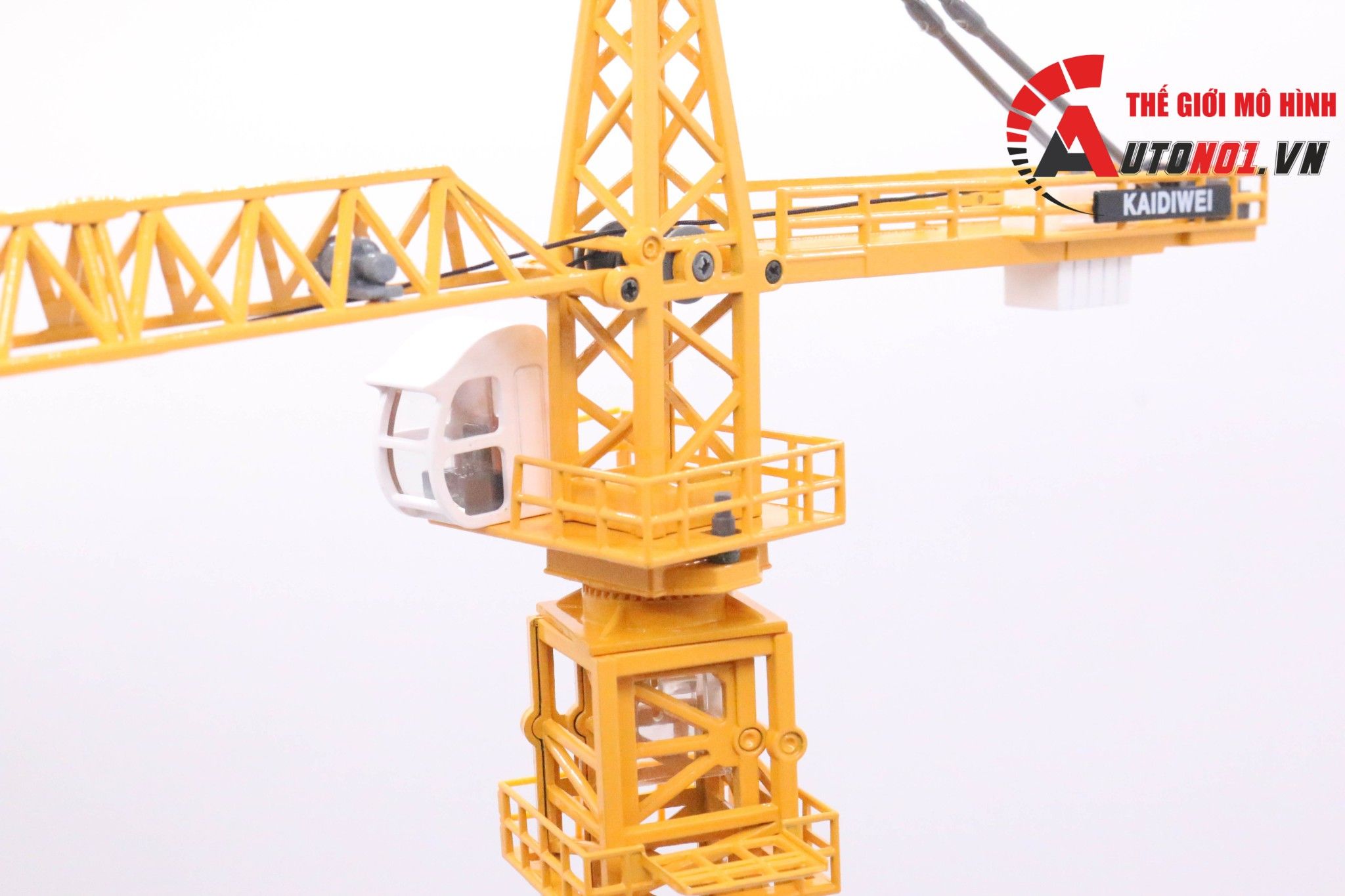  Mô hình xe cẩu tháp bằng kim loại tỉ lệ 1:50 625017 Kaidiwei 5684 