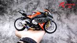  Mô hình xe độ Bmw S1000rr Hàm Cá Mập Gray - Orange - Pô Sc 1:12 Autono1 MSZ D224H 