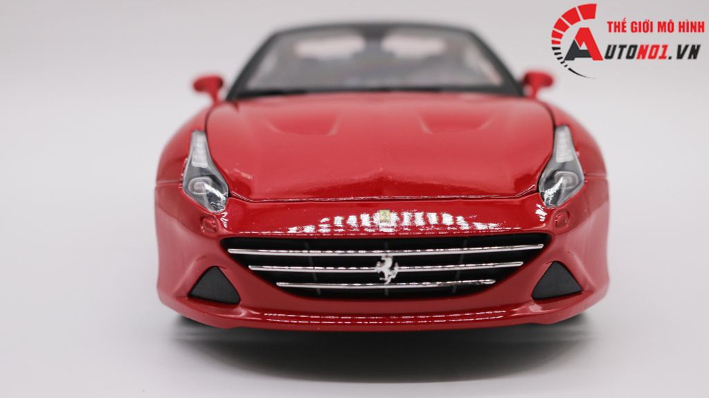 XE MÔ HÌNH FERRARI CALIFORNIA T CLOSE TOP RED 1:18 BBURAGO 1678