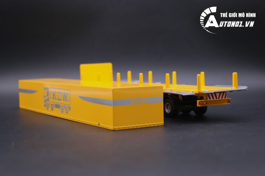 MÔ HÌNH XE ĐẦU KÉO CONTAINER VÀNG 1:50 KADIWEI 1473