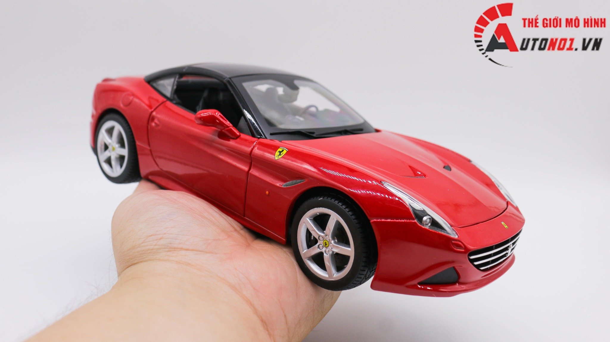  Xe mô hình Ferrari California T Close Top Red 1:18 Bburago 1678 