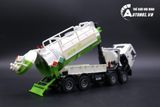  Mô hình xe tải vận chuyển nước thải tái chế green white kaidiwei 1:50 7005 