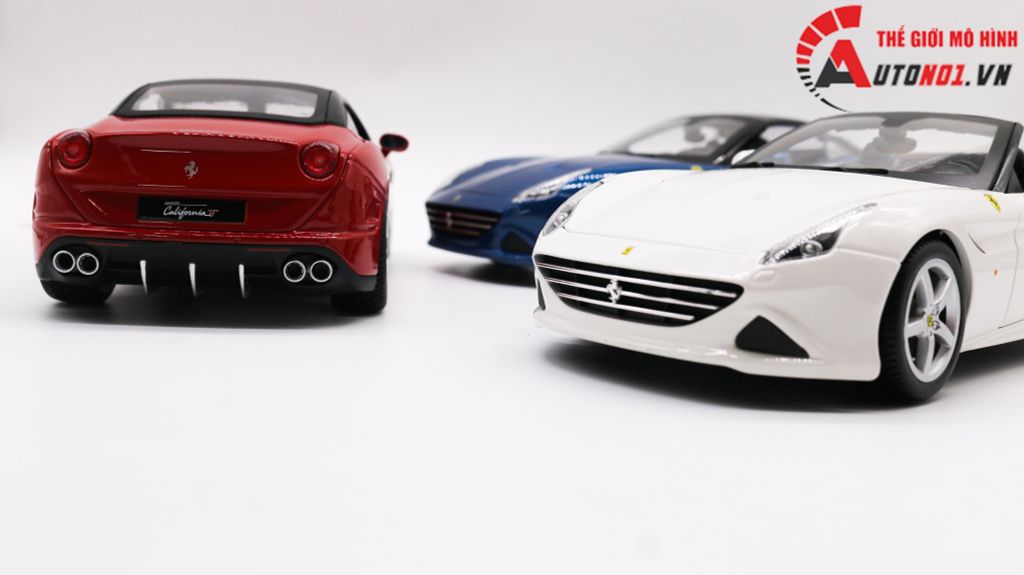 XE MÔ HÌNH FERRARI CALIFORNIA T CLOSE TOP RED 1:18 BBURAGO 1678