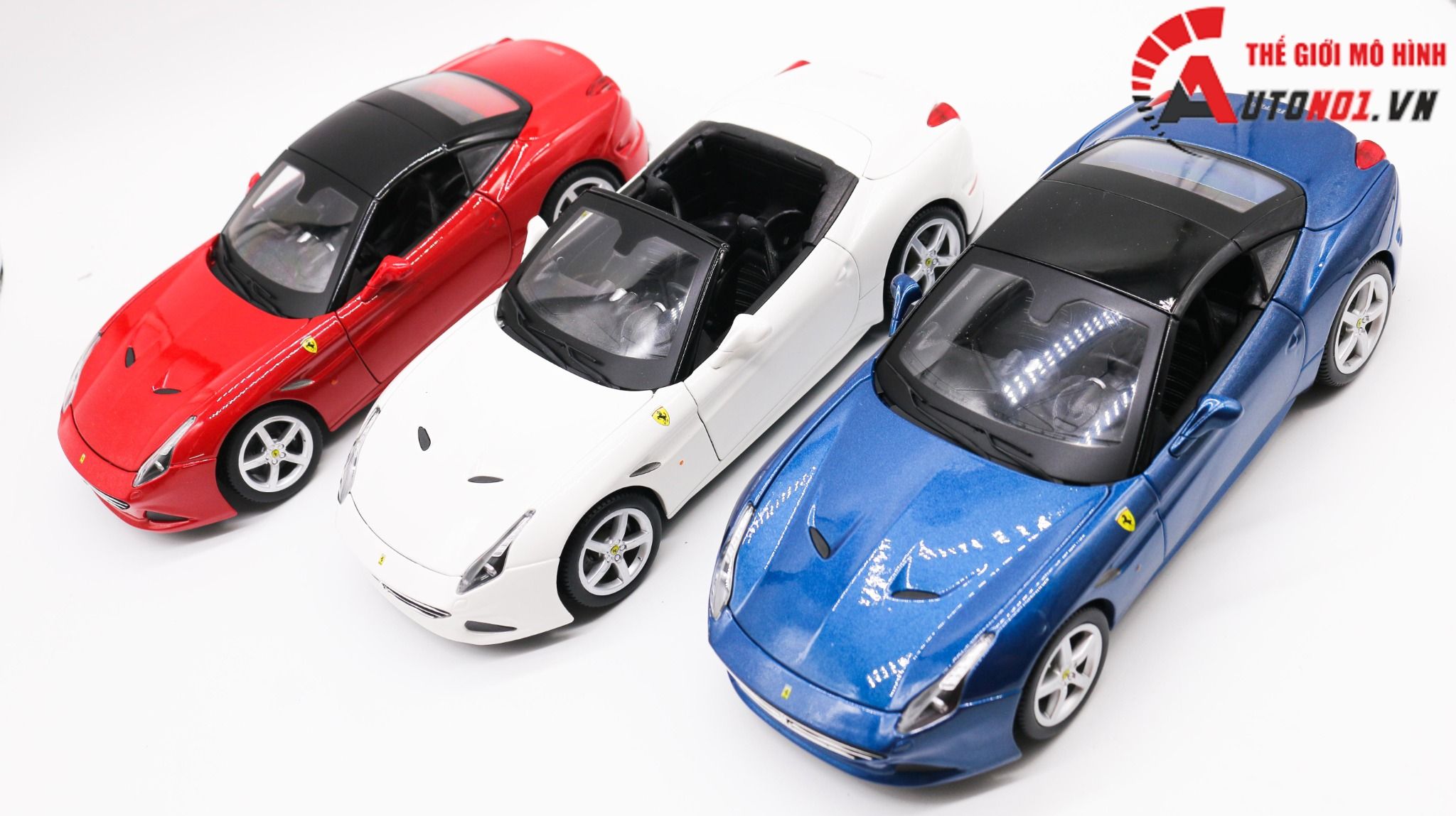  Xe mô hình Ferrari California T Close Top Red 1:18 Bburago 1678 