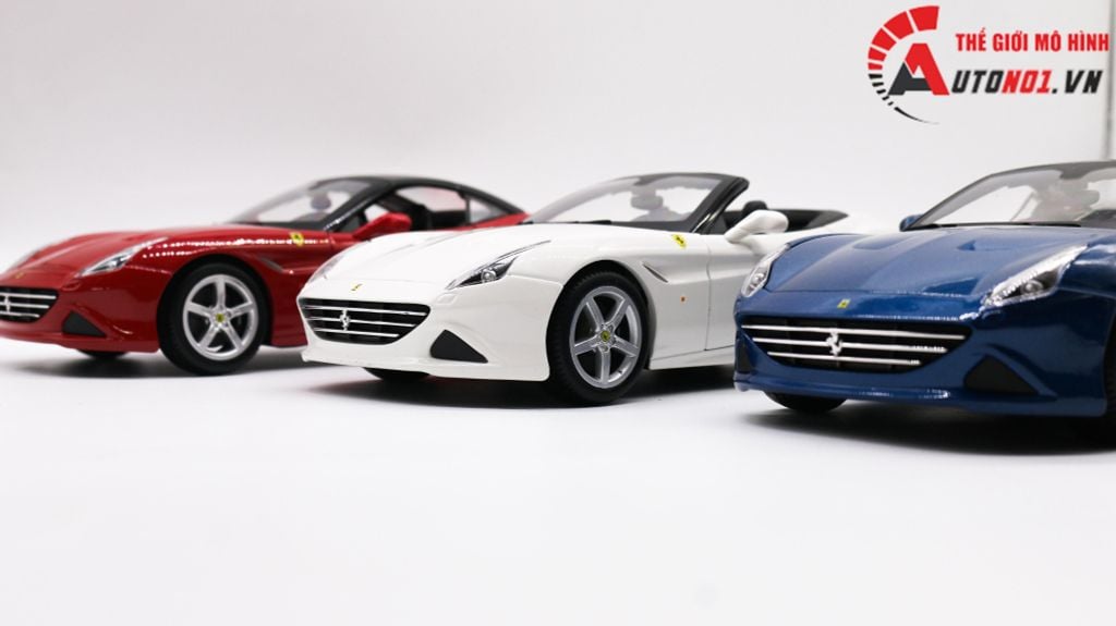 XE MÔ HÌNH FERRARI CALIFORNIA T CLOSE TOP RED 1:18 BBURAGO 1678