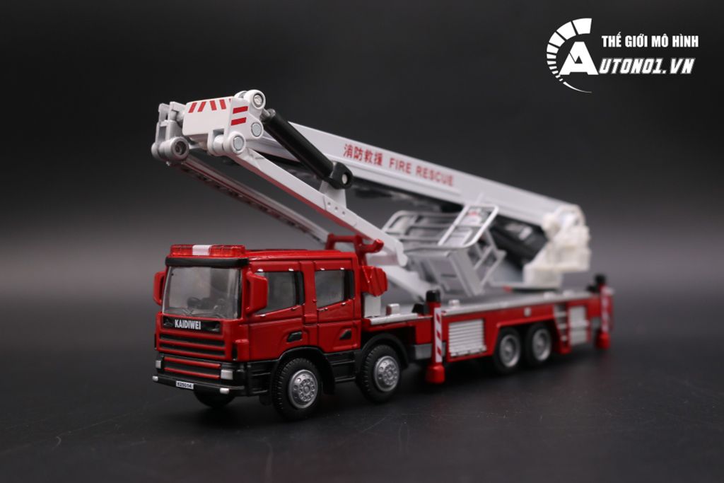 MÔ HÌNH XE CỨU HỎA THANG 1:50 KAIDIWEI 7006