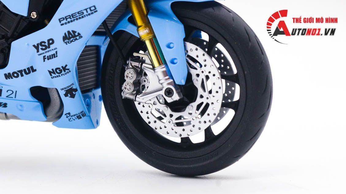  Mô hình xe cao cấp Yamaha Yzf-R1m Shiseido Tech 21 1:12 Tamiya D123I 