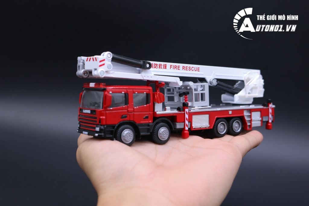 MÔ HÌNH XE CỨU HỎA THANG 1:50 KAIDIWEI 7006