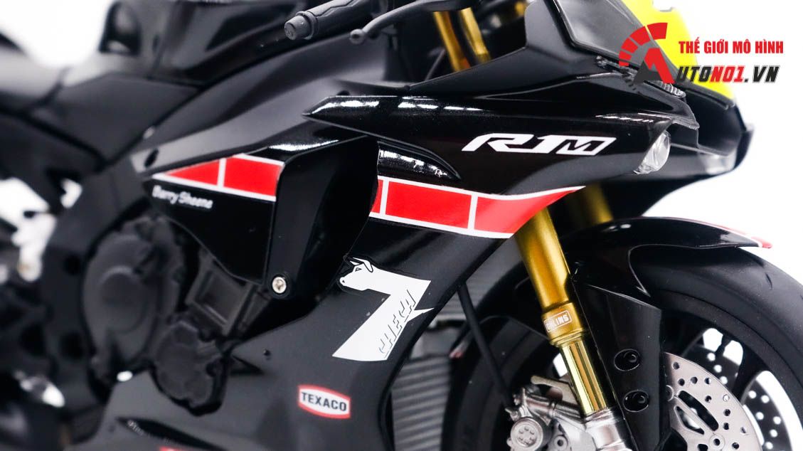  Mô hình xe cao cấp Yamaha Yzf-R1m Spirit of Barry Sheene 1:12 Tamiya D123J 