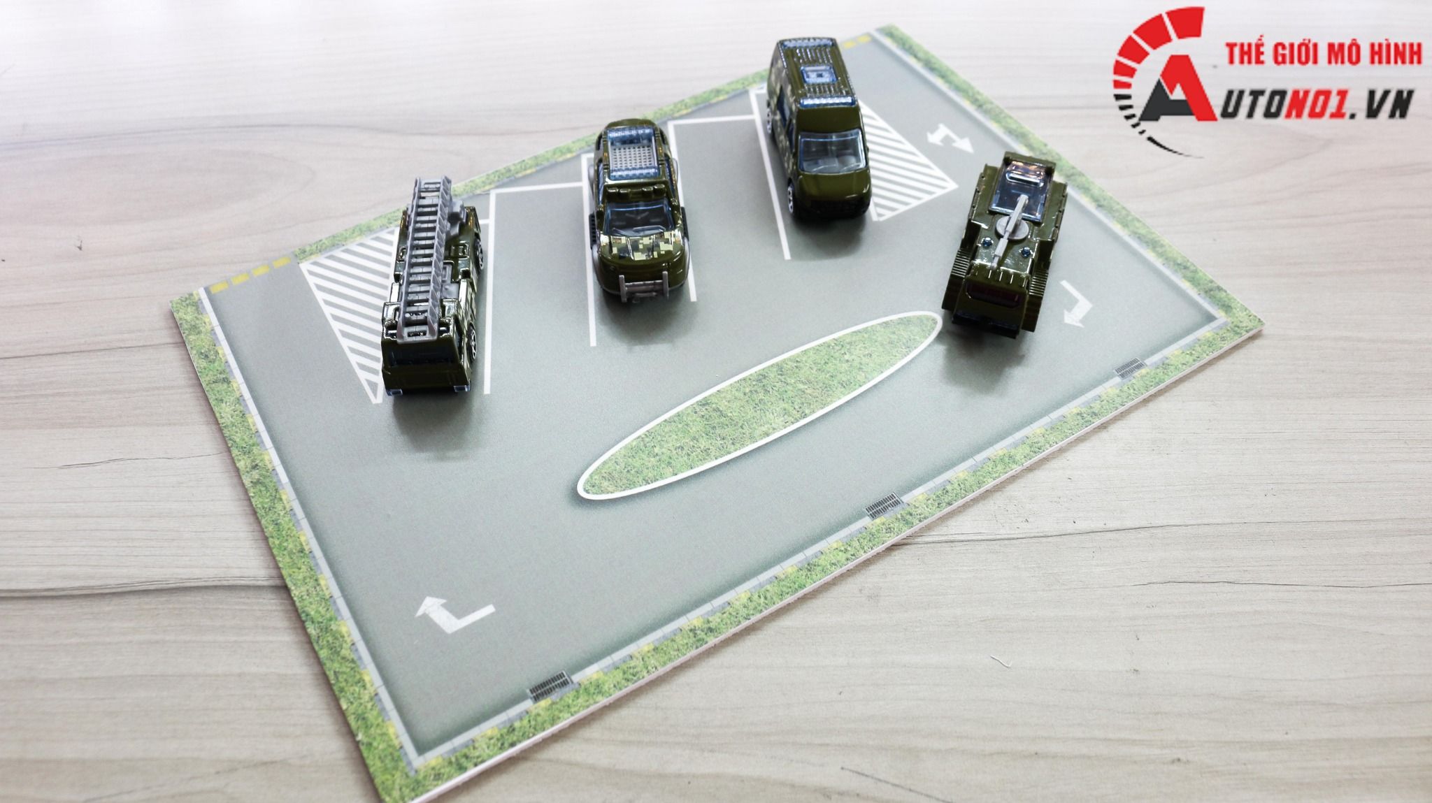  Diorama mặt đường - parking kích thước 20x30 cm cho ô tô tỉ lệ 1:64 Autono1 DR011A 