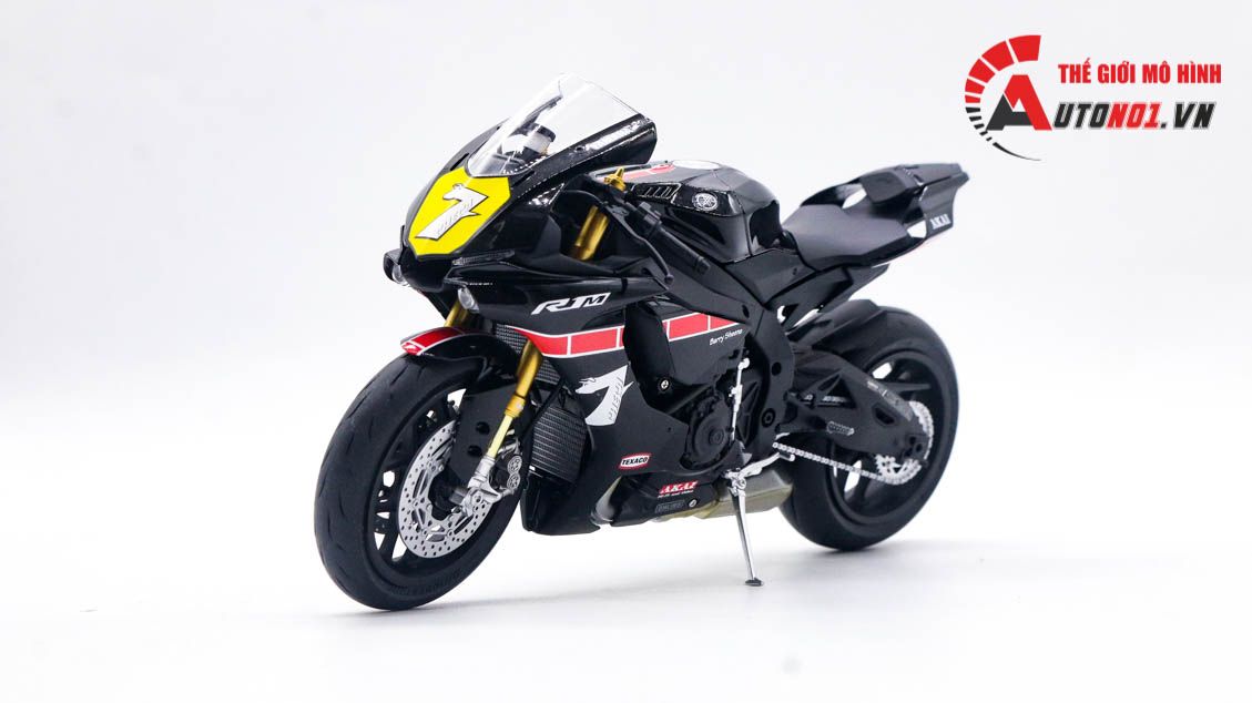  Mô hình xe cao cấp Yamaha Yzf-R1m Spirit of Barry Sheene 1:12 Tamiya D123J 