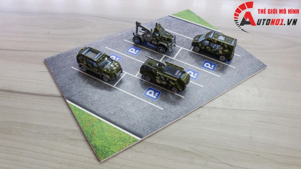 DIORAMA MẶT ĐƯỜNG - PARKING KÍCH THƯỚC 20X30 CM CHO Ô TÔ TỈ LỆ 1:64 AUTONO1 DR011A