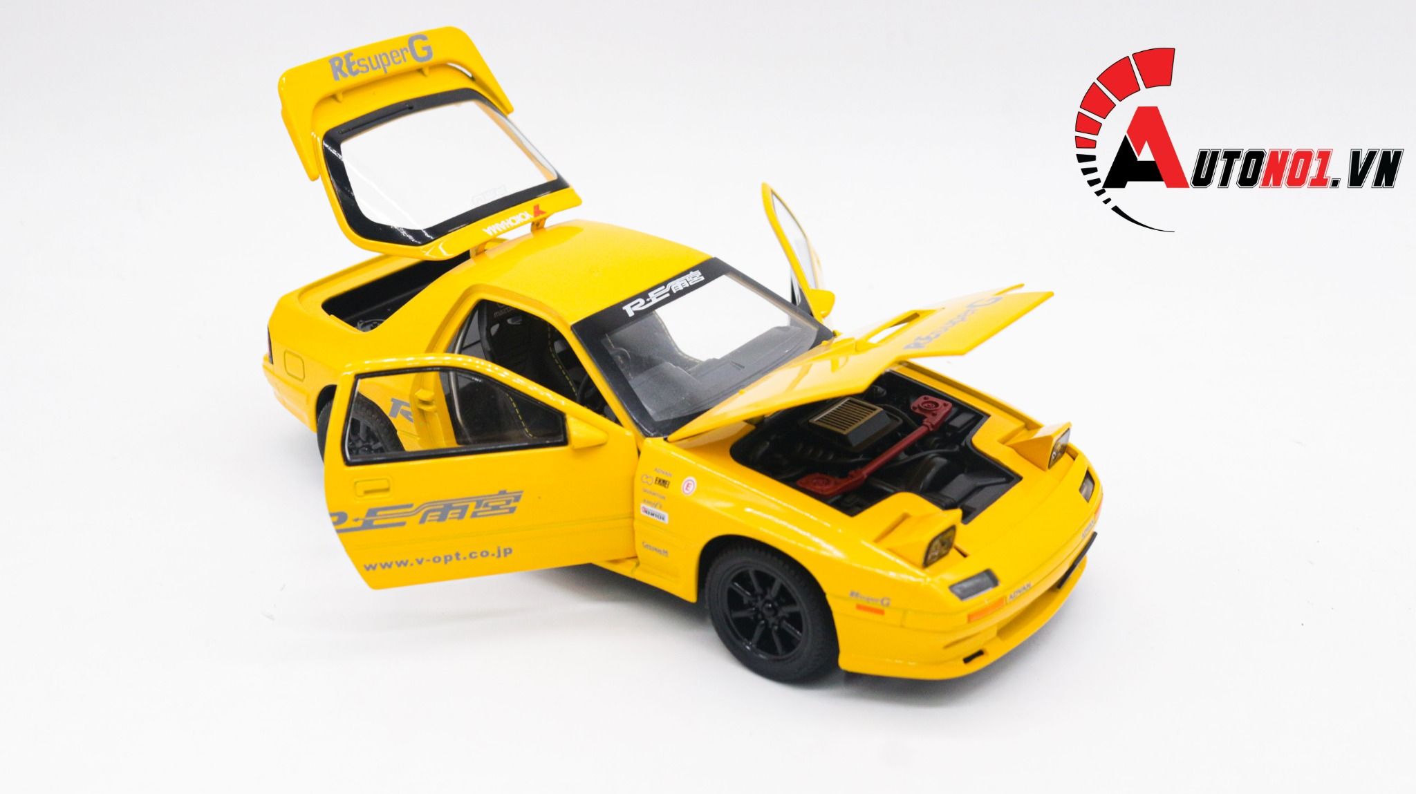  Mô hình xe Mazda RX7-FC full open tỉ lệ 1:24 Alloy Model OT192 