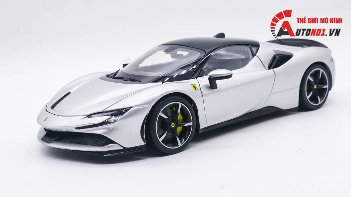  Mô hình xe Ferrari Sf90 Stradale Assetto Fiorano 1:18 Bburago 8129 