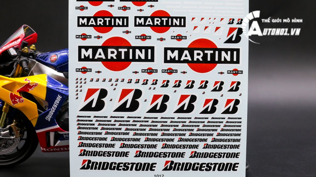 DECAL NƯỚC BRIDGESTONE MARTINI NHIỀU TỈ LỆ 1:12 1:24 1:18 4613