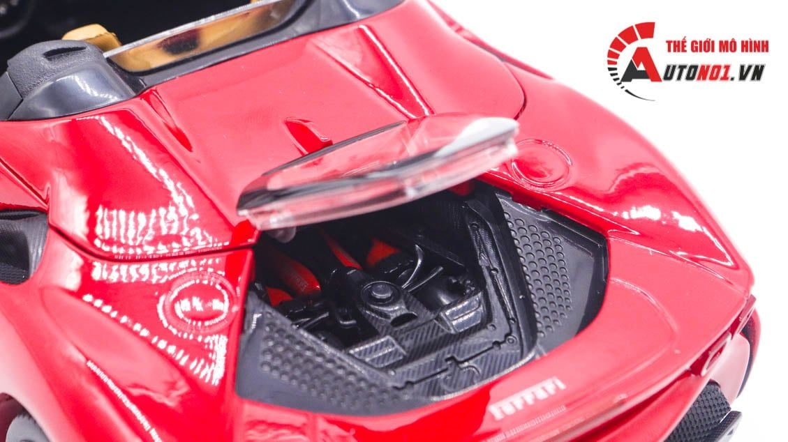  Mô hình xe Ferrari SF90 Spider open top tỉ lệ 1:18 Bburago 8118 