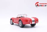  XE MÔ HÌNH SHELBY COBRA 427 S/C 1965 RED 1:24 WELLY 2214 