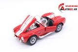  XE MÔ HÌNH SHELBY COBRA 427 S/C 1965 RED 1:24 WELLY 2214 