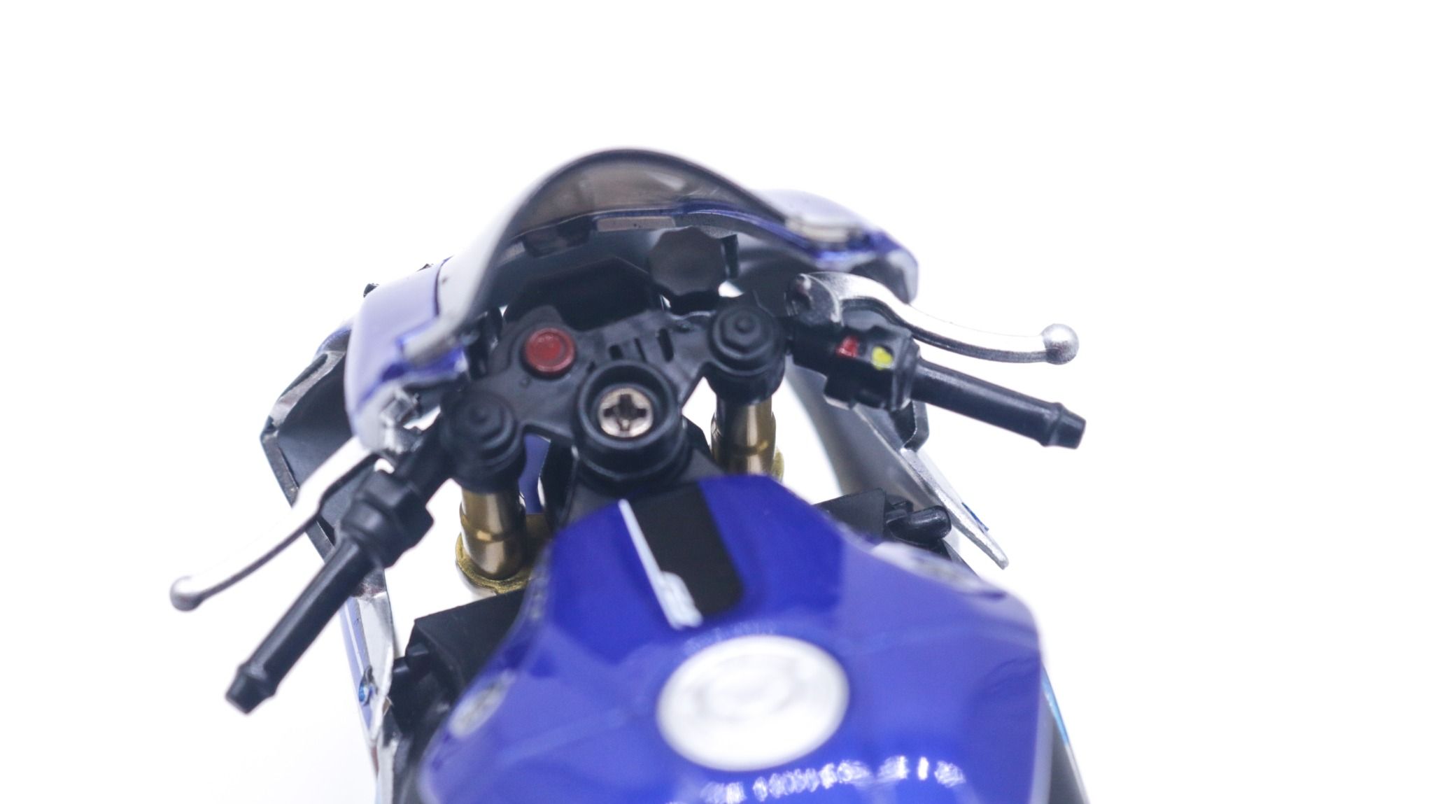  Mô hình xe độ Yamaha Yzf R1m Blue Pô Akrapovic 1:12 Autono1 MSZ D028C 