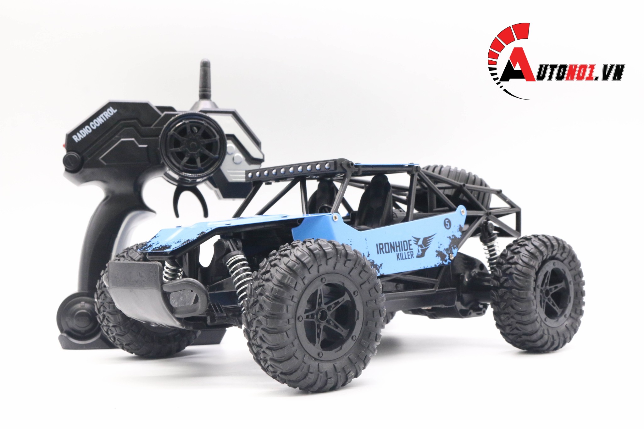 MÔ HÌNH XE ĐIỀU KHIỂN Ô TÔ OFF ROAD IRONHIDE KILLER BLUE 2.4G 1:16 HÃNG DEER MAN 6124