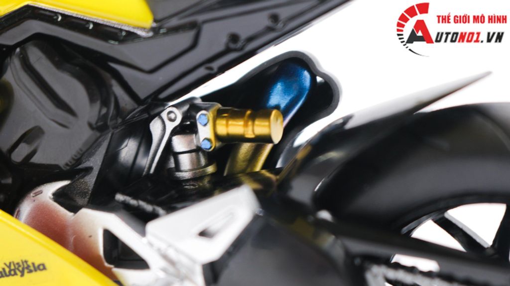 MÔ HÌNH XE ĐỘ DUCATI SUPREME V4S NỒI KHÔ YELLOW TỈ LỆ 1:12 AUTONO1 D223G