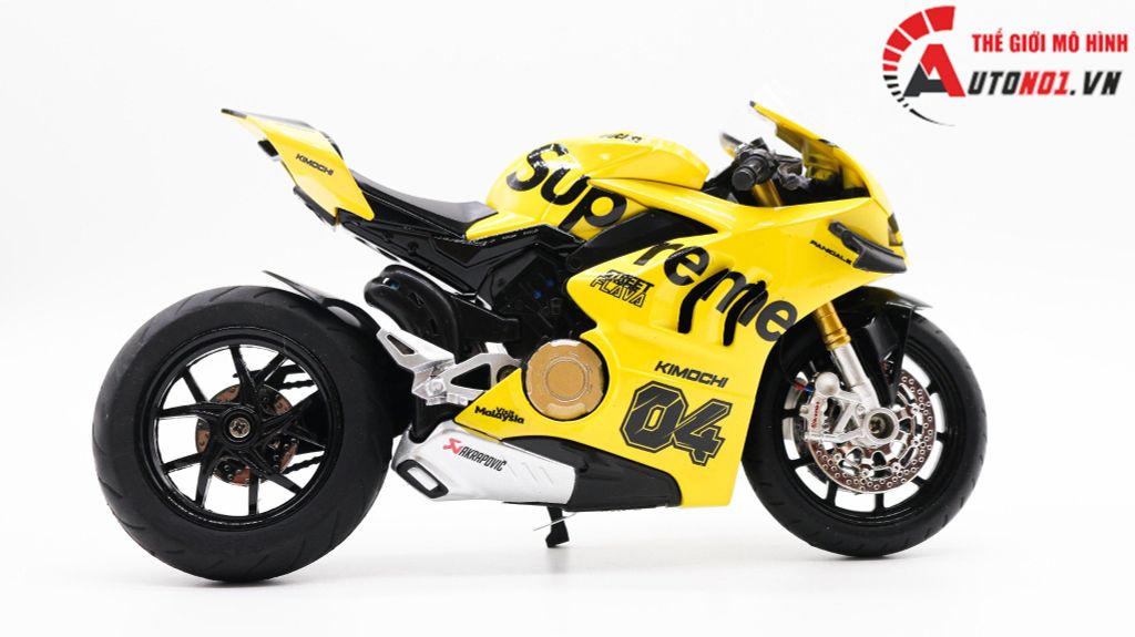 MÔ HÌNH XE ĐỘ DUCATI SUPREME V4S YELLOW TỈ LỆ 1:12 AUTONO1 D222G