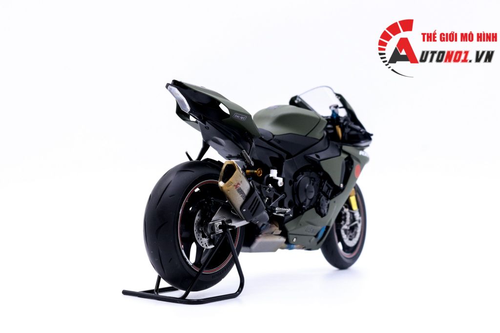 MÔ HÌNH XE YAMAHA YZF R1M US.NAVY GREEN ARMY 1:12 TAMIYA D070