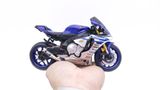  Mô hình xe độ Yamaha Yzf R1m Blue Pô Akrapovic 1:12 Autono1 MSZ D028C 