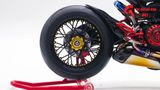  Mô hình xe cao cấp Ducati 1199 Panigale Cafe Racer Grey Red cao cấp nồi khô ghi đông mâm căm 1:12 Tamiya D201 