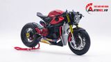  Mô hình xe cao cấp Ducati 1199 Panigale Cafe Racer Grey Red cao cấp nồi khô ghi đông mâm căm 1:12 Tamiya D201 