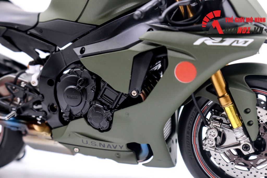 MÔ HÌNH XE YAMAHA YZF R1M US.NAVY GREEN ARMY 1:12 TAMIYA D070