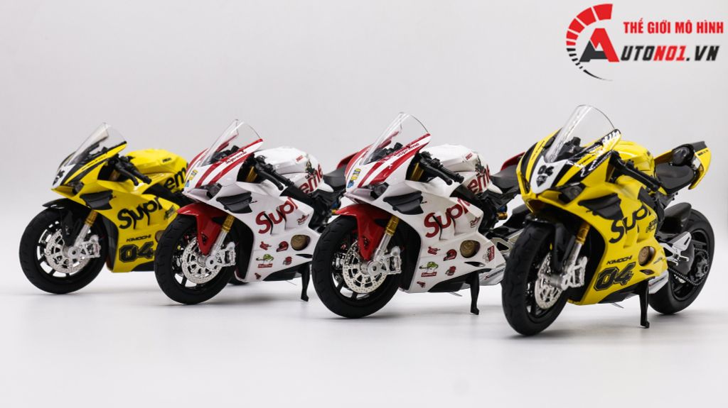 MÔ HÌNH XE ĐỘ DUCATI SUPREME V4S YELLOW TỈ LỆ 1:12 AUTONO1 D222G