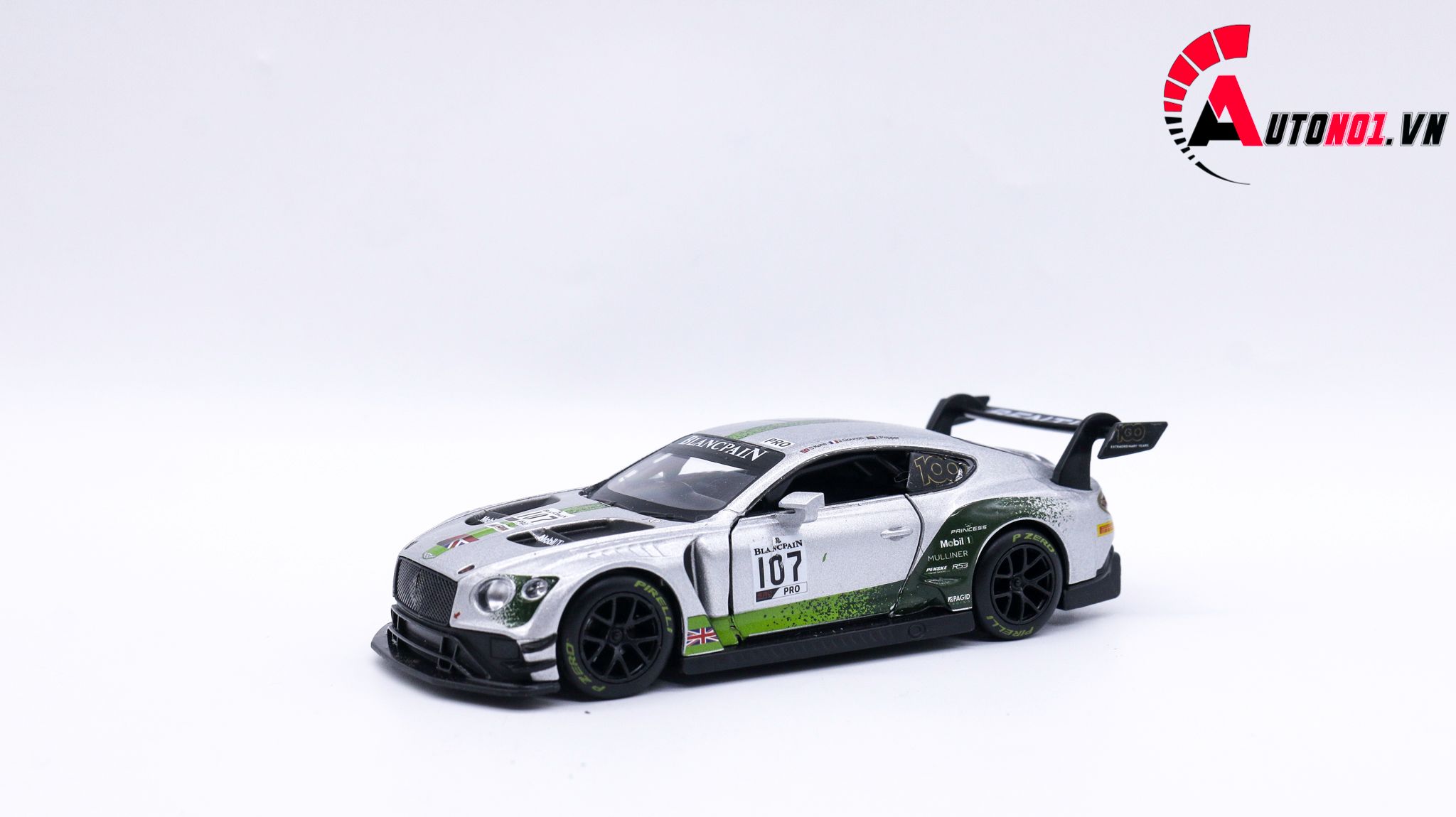  Mô hình xe Ô Tô Bentley Continental Gt3 Số 107 1:32 Dtm 7748 