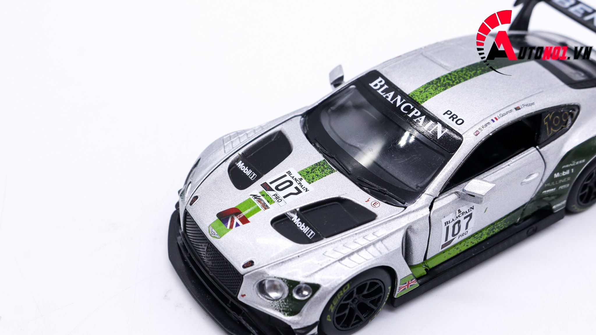  Mô hình xe Ô Tô Bentley Continental Gt3 Số 107 1:32 Dtm 7748 