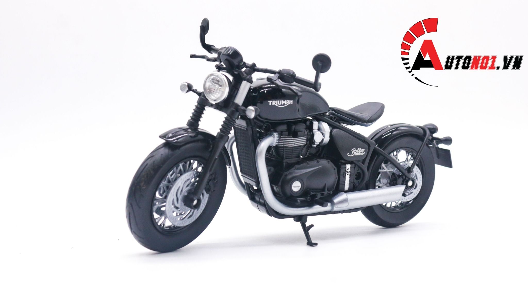  Mô hình xe Triumph Bonneville Bobber 1:12 Welly MT025 