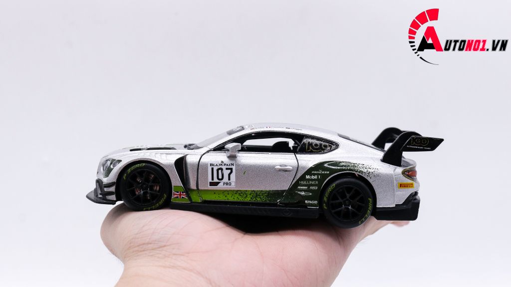 MÔ HÌNH XE Ô TÔ BENTLEY CONTINENTAL GT3 SỐ 107 1:32 DTM 7748