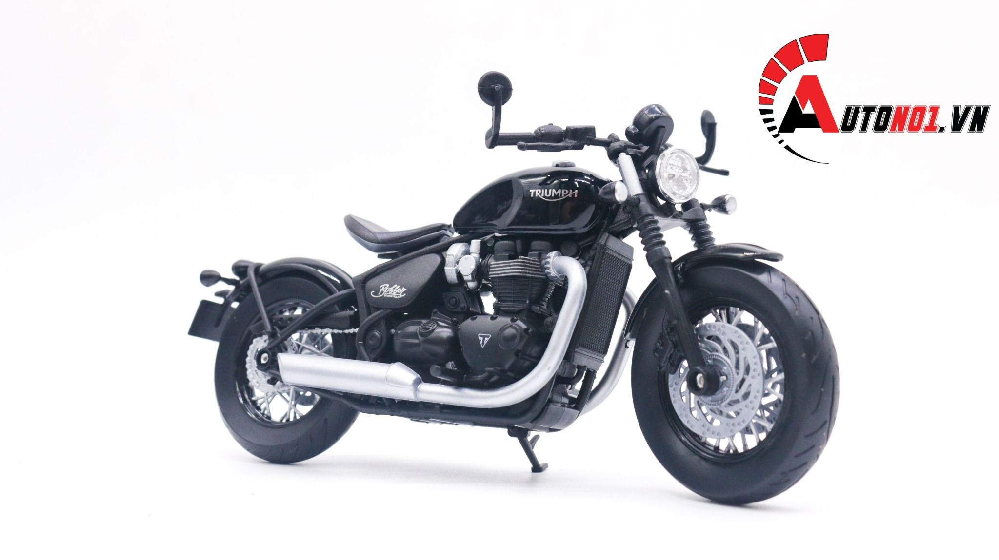  Mô hình xe Triumph Bonneville Bobber 1:12 Welly MT025 