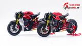  Mô hình xe cao cấp Ducati 1199 Panigale Cafe Racer Grey Red cao cấp nồi khô ghi đông mâm căm dĩa kim loại 1:12 Tamiya D201 