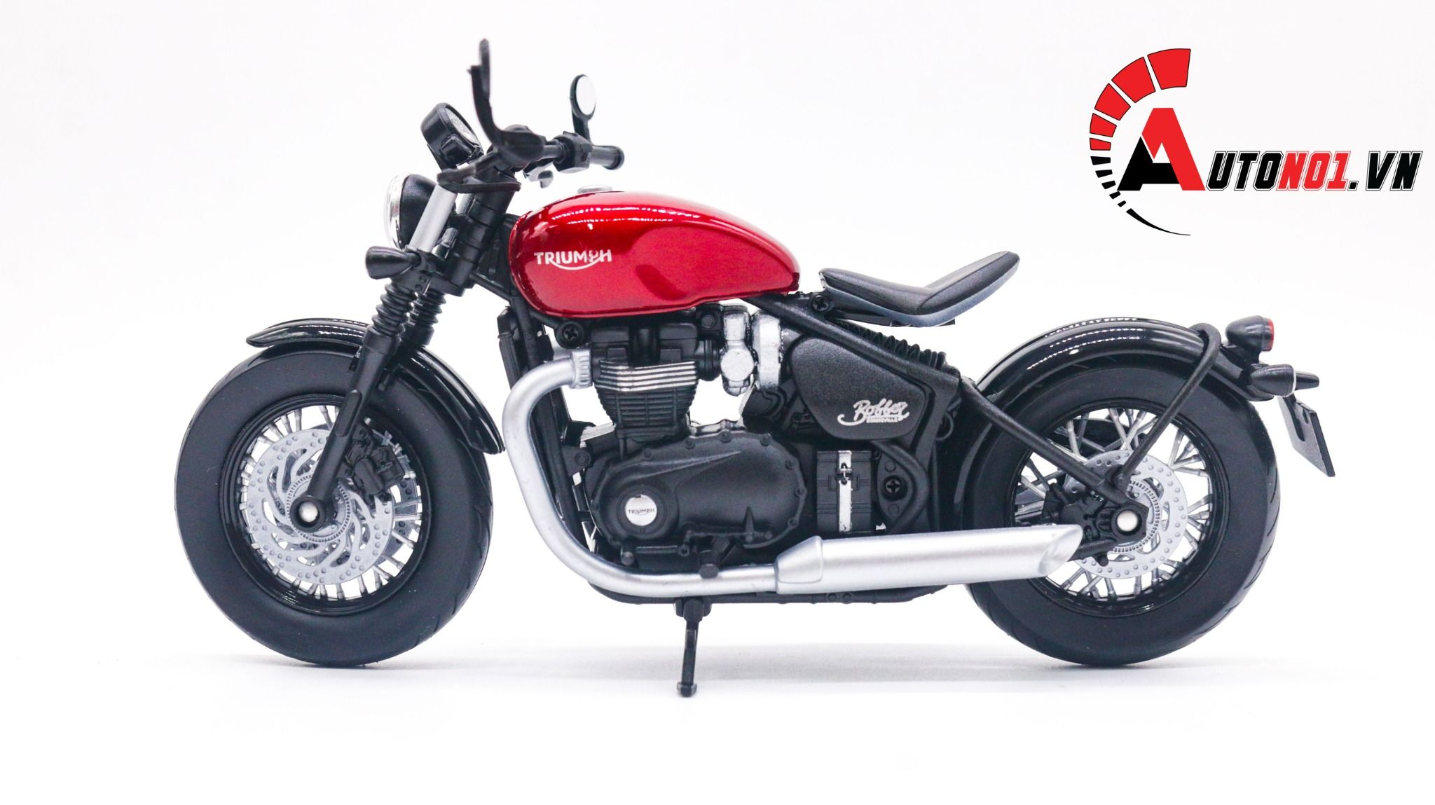  Mô hình xe Triumph Bonneville Bobber 1:12 Welly MT025 