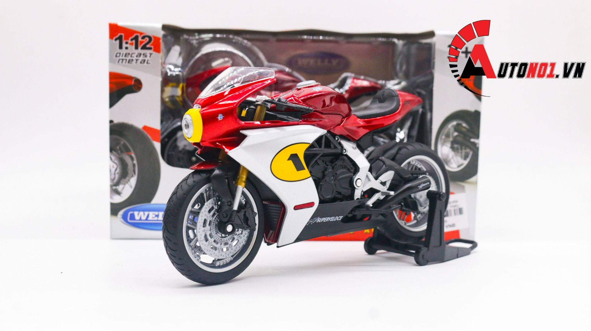  Mô hình xe MV Agusta Superveloce 1:12 Welly MT028 