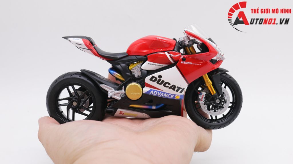 MÔ HÌNH DUCATI 1199 PANIGALE ADVANCE CUSTOM 1:12 MAISTO D221B