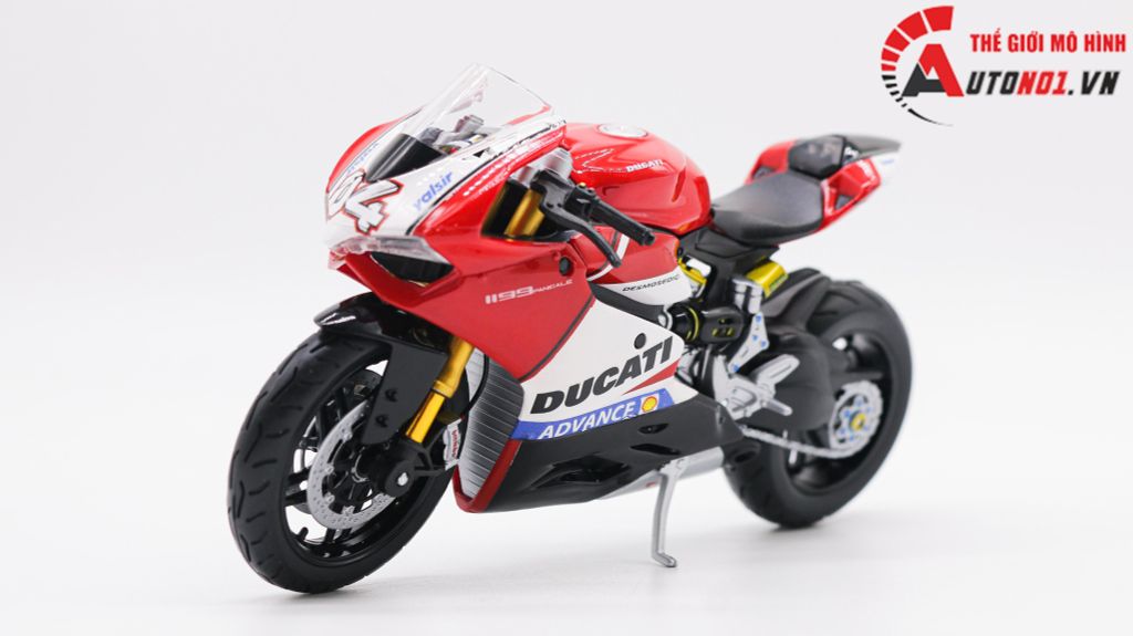 MÔ HÌNH DUCATI 1199 PANIGALE ADVANCE CUSTOM 1:12 MAISTO D221B