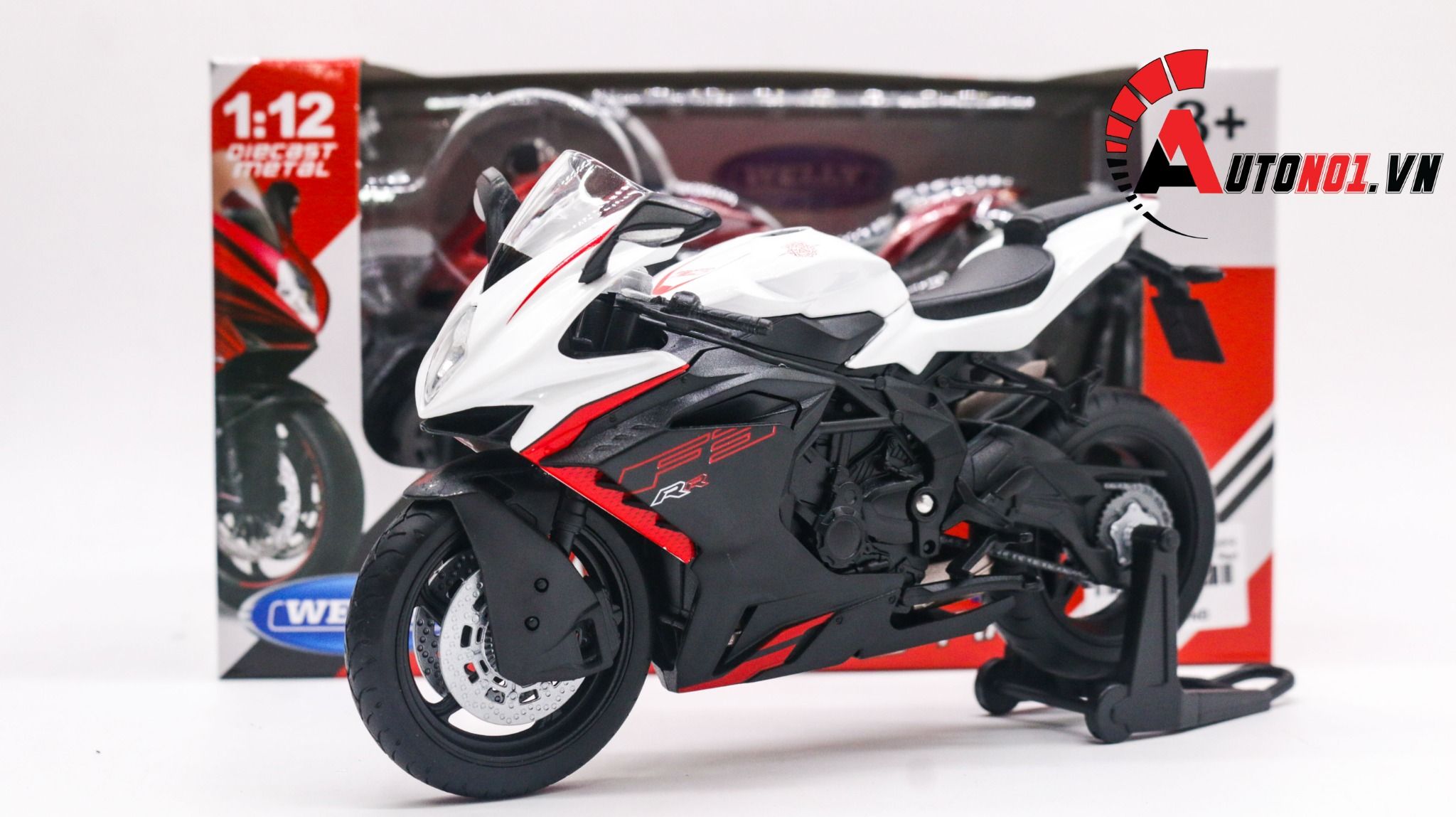  Mô hình xe MV Agusta F3RR 2022 1:12 Welly MT027 