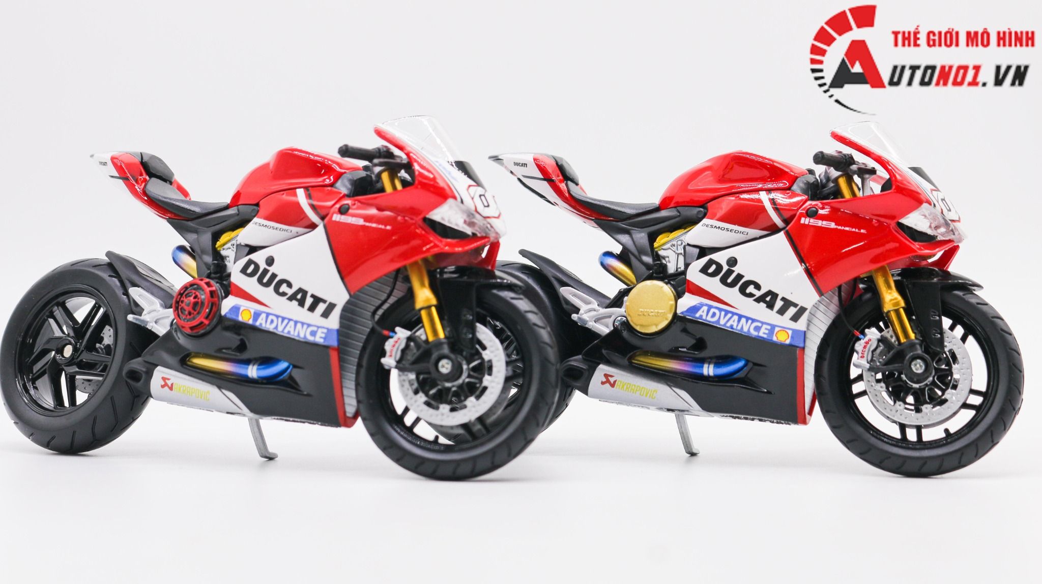  Mô hình xe độ Ducati 1199 Panigale Advance Custom Nồi Khô 1:12 Maisto D221b 