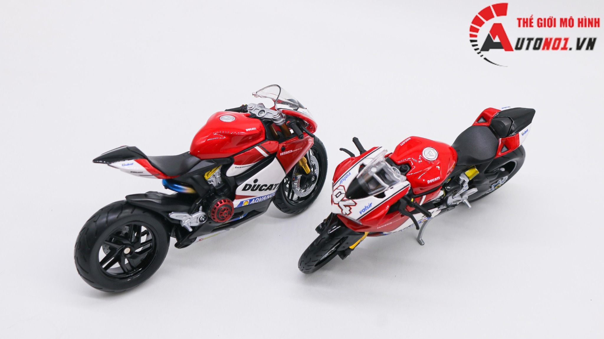  Mô hình xe độ Ducati 1199 Panigale Advance Custom Nồi Khô 1:12 Maisto D221b 