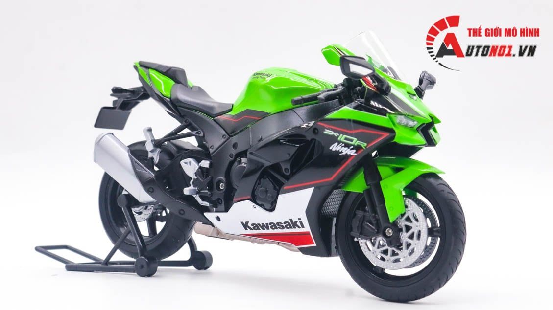  Mô hình xe Kawasaki Ninja ZX-10R 1:12 Welly MT082 