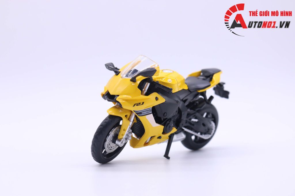 MÔ HÌNH XE YAMAHA YZF- R1 YELLOW 1:18 MSZ 7213