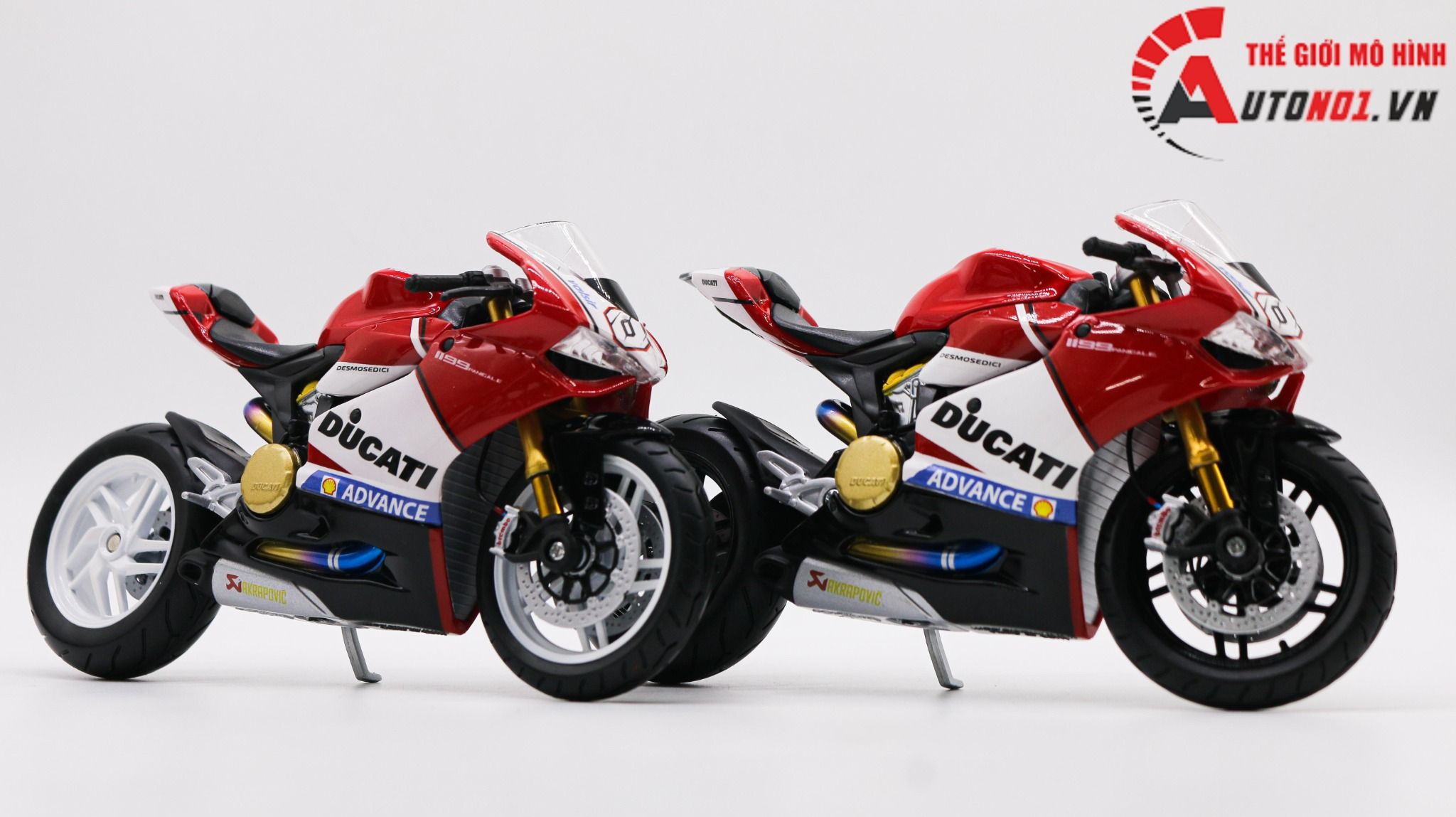  Mô hình xe độ Ducati 1199 Panigale Advance Custom Nồi Khô 1:12 Maisto D221b 